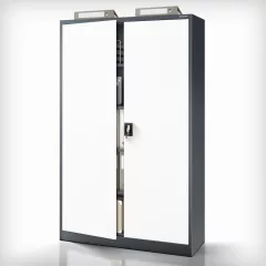 JAN II Fém iratszekrény / ANTRACIT ÉS FEHÉR