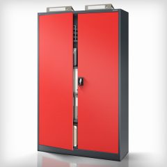   JAN II | 1008 Fém iratszekrény / ANTRACIT ÉS PIROS színben