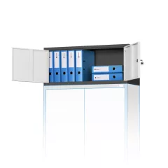   EWA 1132 |Felsőszekrény iratszekrényre Törtfehér 380*800*400 mm