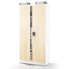   JAN | 1333 Eco Design Fém iratszekrény / fehér-sonoma tölgy színben