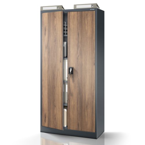 JAN | 1334 Eco Design Fém iratszekrény / Antracit-dió színben