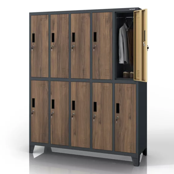 Jan Nowak® BARTEK 10 ajtós Eco Design fém öltözőszekrény Jan Nowak® BARTEK 10 ajtós Eco Design fém öltözőszekrény