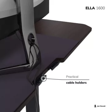 ROB - 1371 140 cm-es állítható magasságú elektromos asztal fekete - dió színben