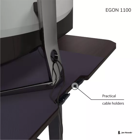 1376 Egon 1100 állítható magasságú elektromos asztal dió színben