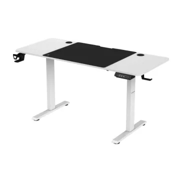 ROB - 1467 140 cm-es állítható magasságú elektromos asztal - fehér színben