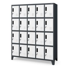 ROBERT | 1481 fémszekrény / Antracit-fehér színben