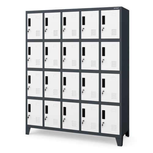 ROBERT | 1481 fémszekrény / Antracit-fehér színben