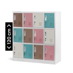   OLA | 1489 fémszekrény óvodai öltözőkbe / Pasztellszín színben