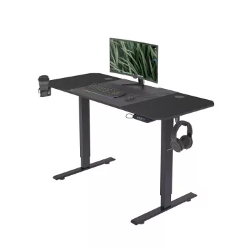 ROB - 1556 140 cm-es állítható magasságú elektromos asztal - fekete színben