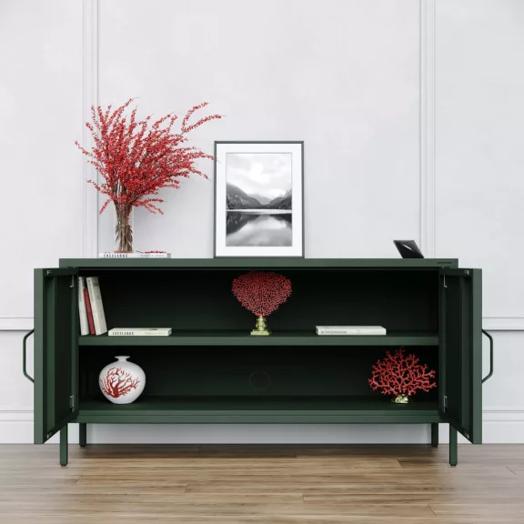 ROSA C18L Szafka rtv: butelkowa zieleń - TV Schrank: Flaschengrün - tv lowboard: bottle green H595*W1150*D400