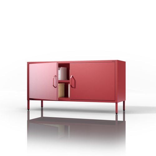 1562 | ROSA TV-szekrény lábakon 1150 × 595 × 400 mm, Modern piros