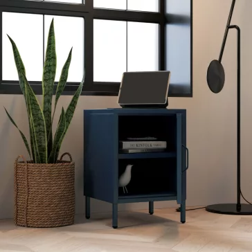 MIA C19A Szafka nocna: granatowy - Nachttisch: Dunkelblau - bedside cabinet: dark blue H595*W424*D400