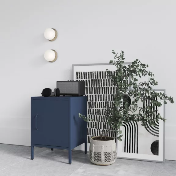 MIA C19A Szafka nocna: granatowy - Nachttisch: Dunkelblau - bedside cabinet: dark blue H595*W424*D400