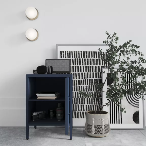 MIA C19A Szafka nocna: granatowy - Nachttisch: Dunkelblau - bedside cabinet: dark blue H595*W424*D400