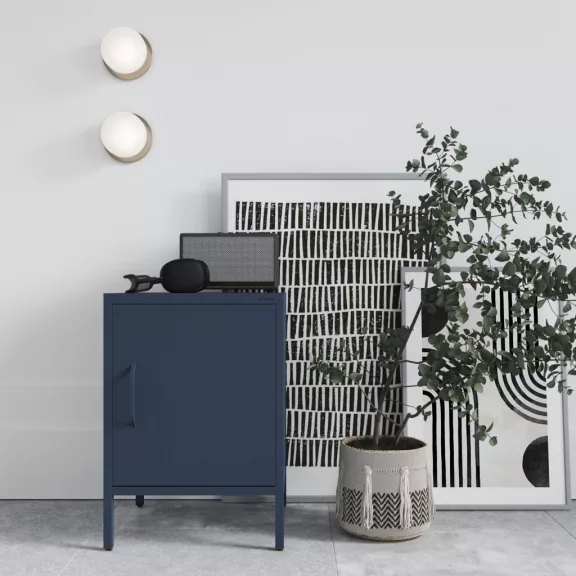 MIA C19A Szafka nocna: granatowy - Nachttisch: Dunkelblau - bedside cabinet: dark blue H595*W424*D400