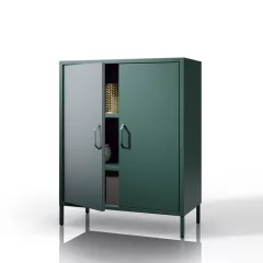   1568 | VITO fém polcos szekrény 800 × 1015 × 400 mm, Modern zöld