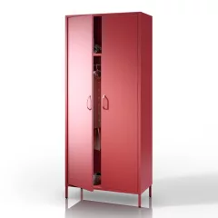   FLAVIO LK01H Szafa na ubrania: czerwony | Kleiderschrank: Rot | clothing cabinet: red H1850*W800*D450