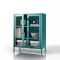 1587 - GINA modern alacsony fém-üveg vitrin 800 × 1015 × 400 mm, zöld