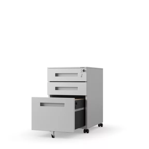 KATE Kontenerek pod biurko szary - Pedestal cabinet grey - Schreibtisch Unterschrank Grau