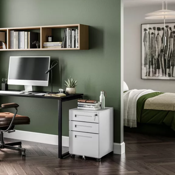 KATE Kontenerek pod biurko szary - Pedestal cabinet grey - Schreibtisch Unterschrank Grau