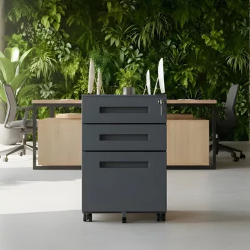 KATE Kontenerek pod biurko antracytowy - Pedestal cabinet anthracite - Schreibtisch Unterschrank Anthrazit