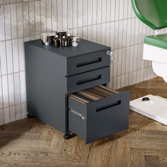 KATE Kontenerek pod biurko antracytowy - Pedestal cabinet anthracite - Schreibtisch Unterschrank Anthrazit