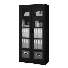 AMELIA | 1817 C012 iratszekrény, fekete (RAL9005)