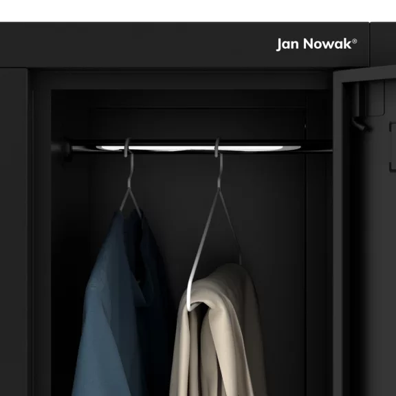 Jan Nowak® IGOR 6 rekeszes fekete fém öltözőszekrény