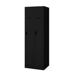 KACPER | 1822 II 2B1A öltözőszekrény, fekete (RAL9005)
