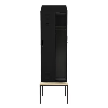 KACPER - 1823 II PRO öltözőszekrény, fekete RAL9005