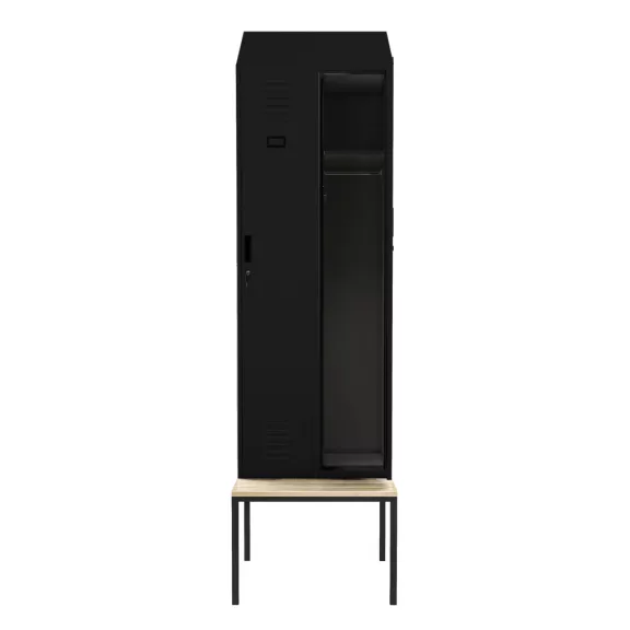 KACPER - 1823 II PRO öltözőszekrény, fekete RAL9005 KACPER - 1823 II PRO öltözőszekrény, fekete RAL9005