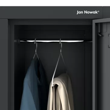 Jan Nowak® IGOR 6 rekeszes fém öltözőszekrény - antracit