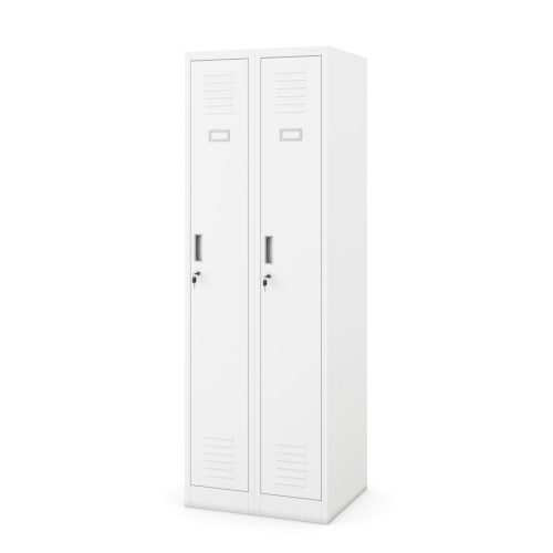 KACPER II szociális öltözőszekrény, fehér