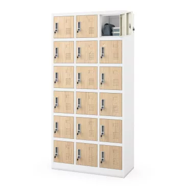 KAROL Skrytkowa szafa socjalna Eco design - jasny - Spind Schliess fachschrank - Compartment storage cabinet H1850*W900*D400