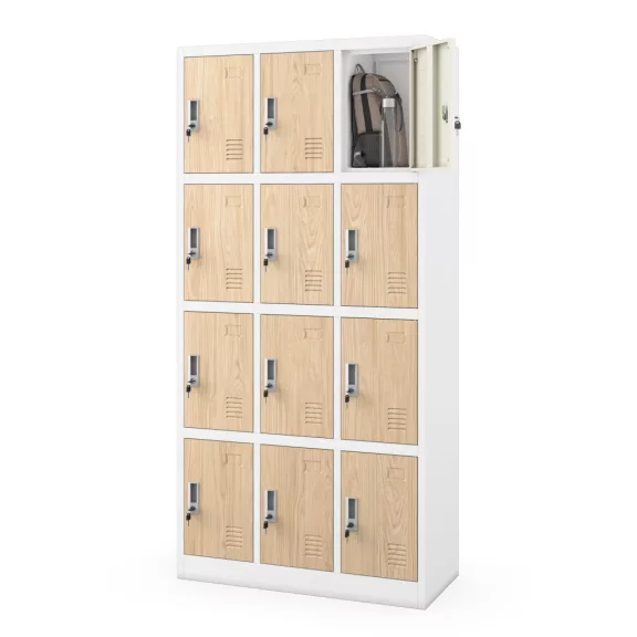 MARCIN Skrytkowa szafa socjalna BHP sniadaniowa Eco design - jasny - Spind Facherschrank Schliessfachschrank mit 12 Fachern - OHS compartment storage MARCIN Skrytkowa szafa socjalna BHP sniadaniowa Eco design - jasny - Spind Facherschrank Schliessfachschrank mit 12 Fachern - OHS compartment storage
