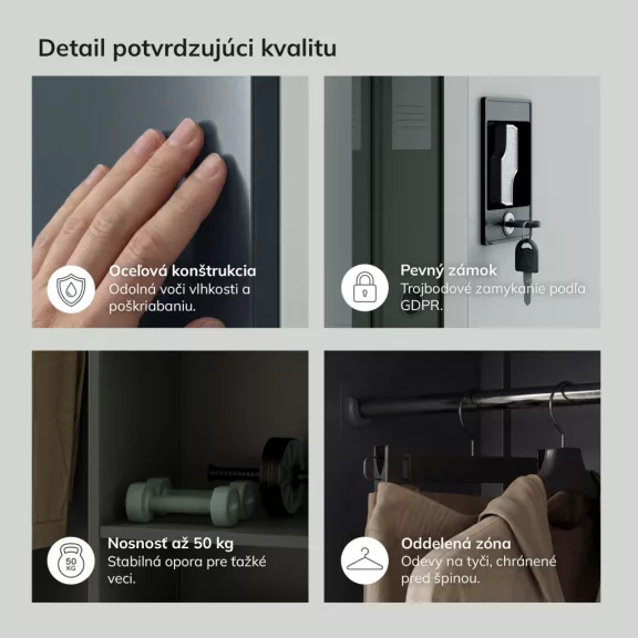 Jan Nowak® DAWID fém öltözőszekrény