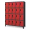 ROBERT szafa: antracytowo - czerwona - Schließfachschrank: antrazit rot - cabinet: anthracite red