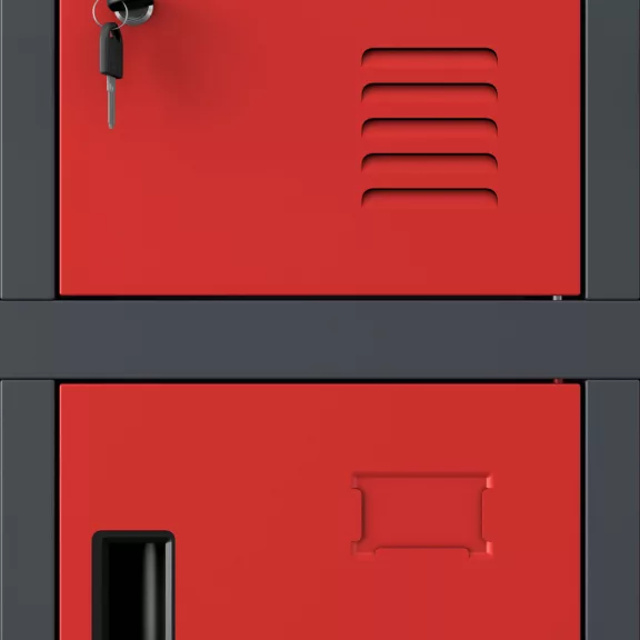 ROBERT szafa: antracytowo - czerwona - Schließfachschrank: antrazit rot - cabinet: anthracite red ROBERT szafa: antracytowo - czerwona - Schließfachschrank: antrazit rot - cabinet: anthracite red