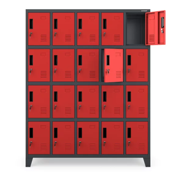 ROBERT szafa: antracytowo - czerwona - Schließfachschrank: antrazit rot - cabinet: anthracite red ROBERT szafa: antracytowo - czerwona - Schließfachschrank: antrazit rot - cabinet: anthracite red