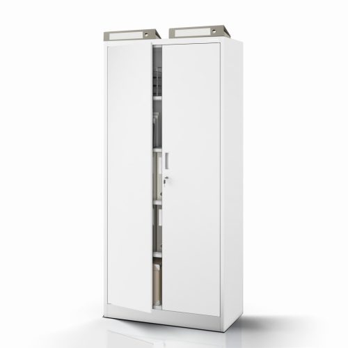 JAN | 1903 Kompakt fémszekrény, szürke, 4 polcos