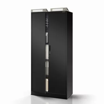 JAN Compact cabinet black RAL9005 H1750*W800*D400