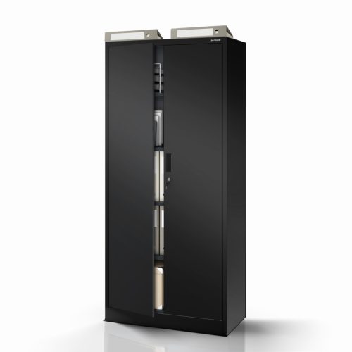 JAN Compact cabinet black RAL9005 H1750*W800*D400