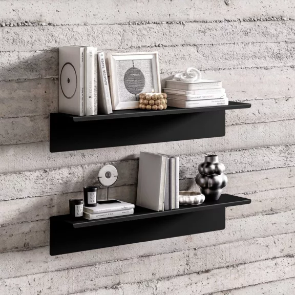JOANNE Fali Polc Black RAL 9005 W700