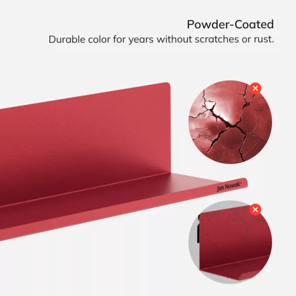 JOANNE Fali Polc Red W1200