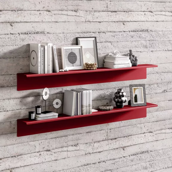 JOANNE Fali Polc Red W1200