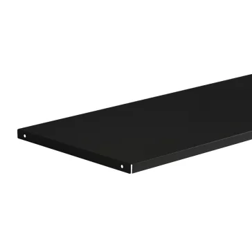 Fém polc irodai szekrényhez, 900 x 20 x 360 mm, fekete