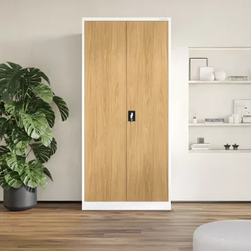 Iratszekrény fehér - arany tölgy: Eco Design JAN H