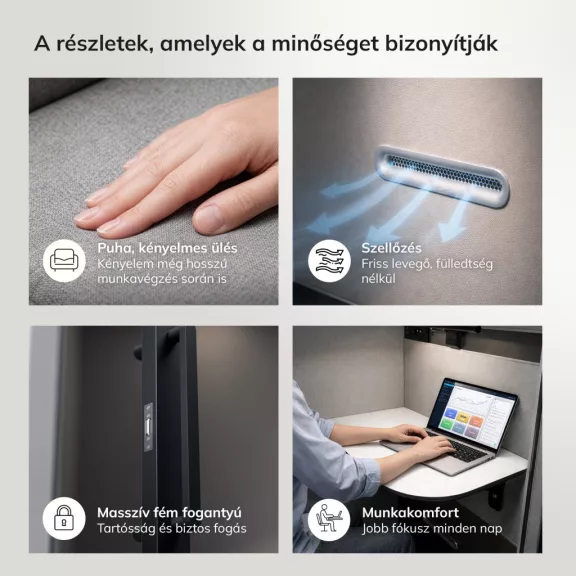 Jan Nowak® INBOX 4 személyes akusztikai tárgyalófülke