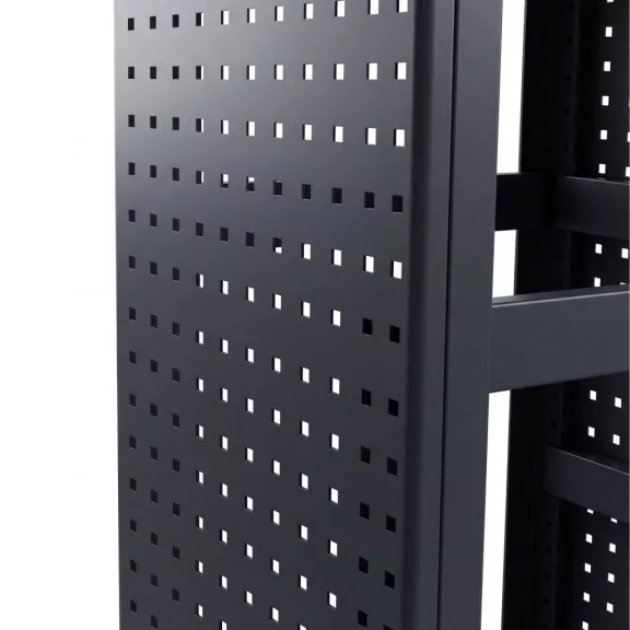Jan Nowak® JOHNNY perforált oldalpanelek polchoz, 2 db, Antracit, 1800 × 20 × 420 mm