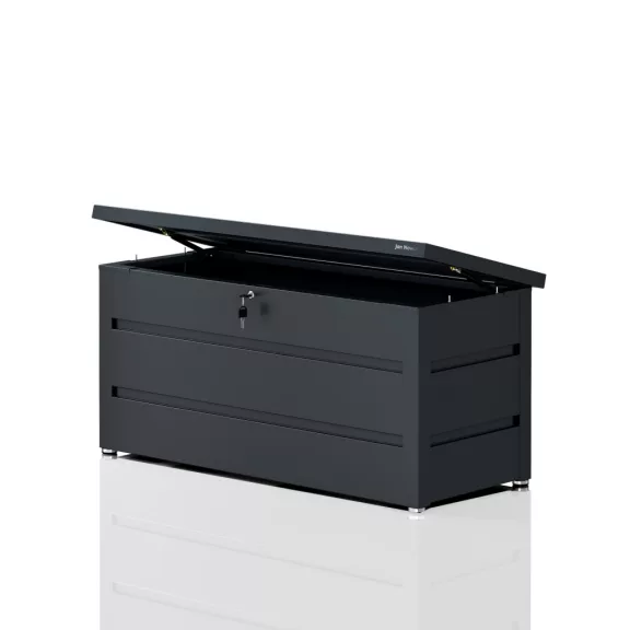 Jan Nowak® CARRIE fém kerti tárolóláda 360 l, Antracit, 1190 × 520 × 587 mm Jan Nowak® CARRIE fém kerti tárolóláda 360 l, Antracit, 1190 × 520 × 587 mm